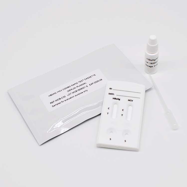 2 Ao amin'ny 1 Hbsag Hcv Combo 2 Panel Test Kit haingana