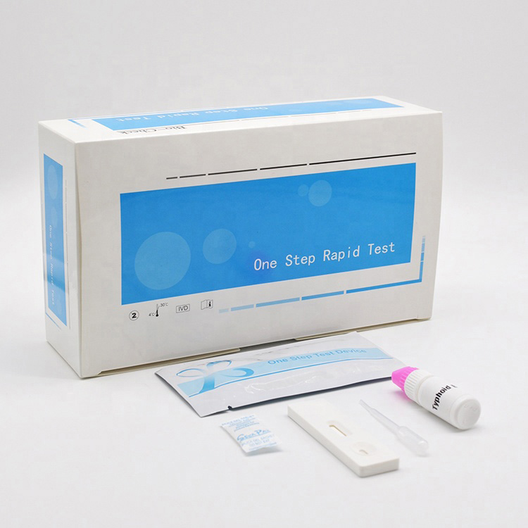 Kasety Kit fitiliana haingana Salmonella Typhoid Medikaly Salmonella Typhoid Antigène