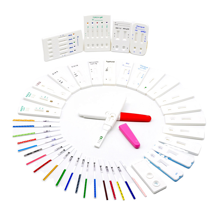 Antigène diagnostika ara-pitsaboana avo lenta ary antibody tsy neutralina amin'ny tazomoka Igg Igm Hiv Hcg Flus Pcr A+b Kit fitsapana haingana